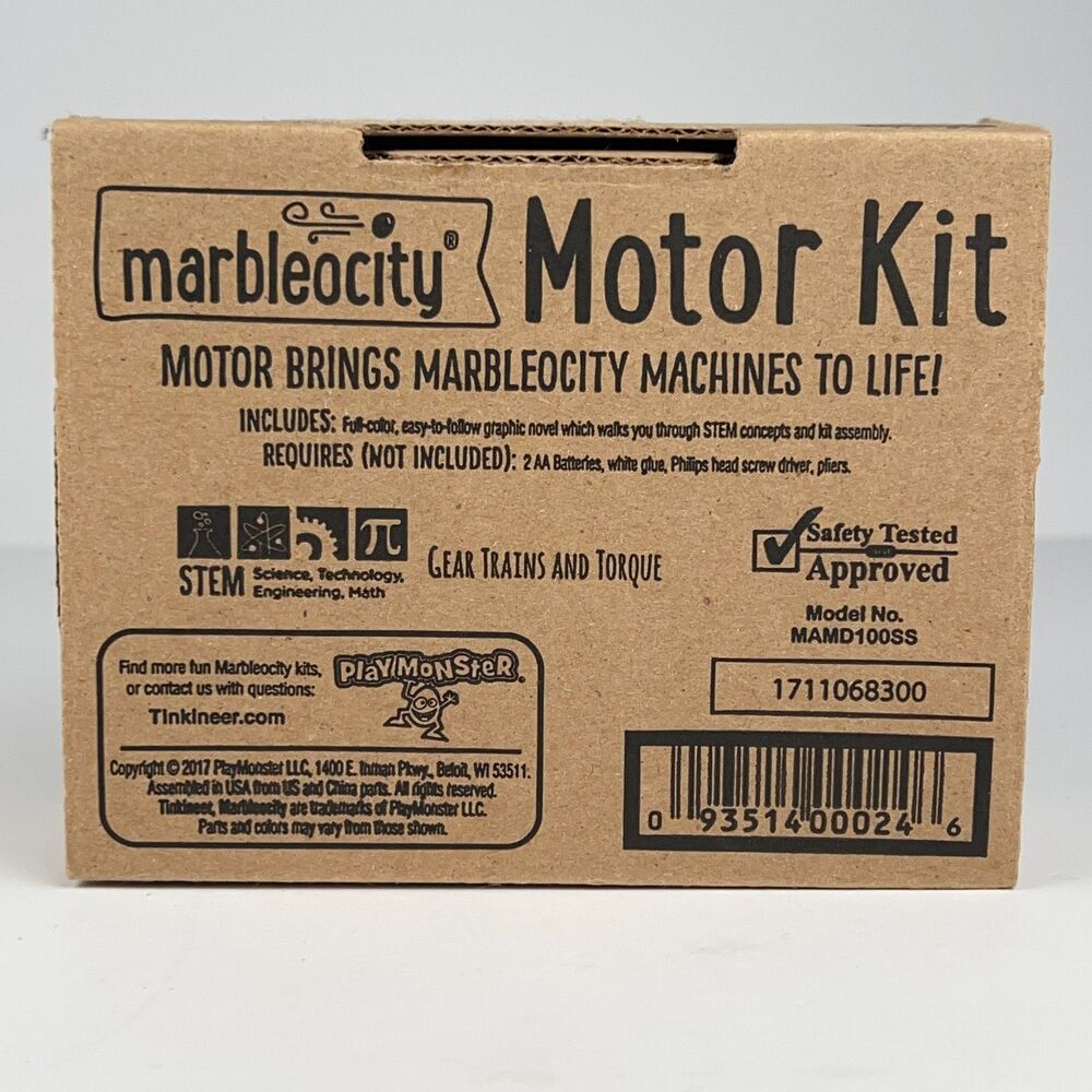 Marbleocity Motor Kit Automation MAMD100SS Tinkineer STEM Toy  by PlayMonster